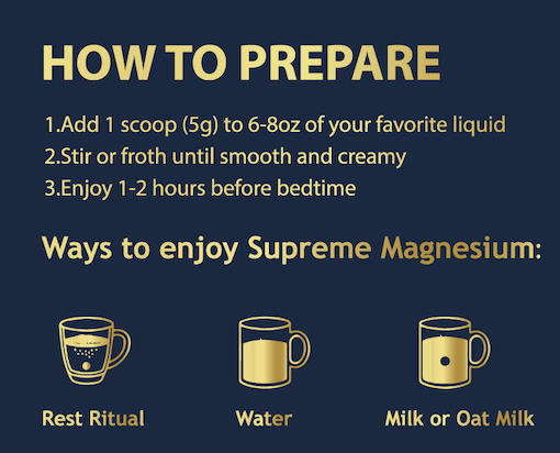 NIUBLO™ Supreme Magnesium Cocoa Night and Day Wellness Support:  Calm Days, Restful Nights
