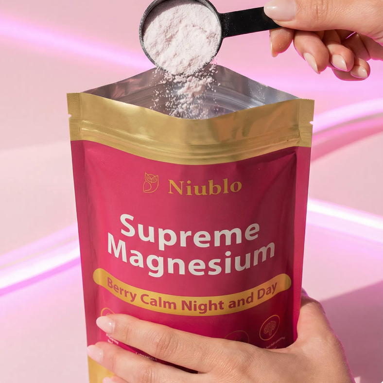 NIUBLO™ Supreme Magnesium Berry Night and Day:  Calm Days, Restful Nights