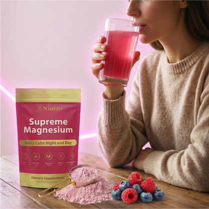 NIUBLO™ Supreme Magnesium Berry Night and Day:  Calm Days, Restful Nights